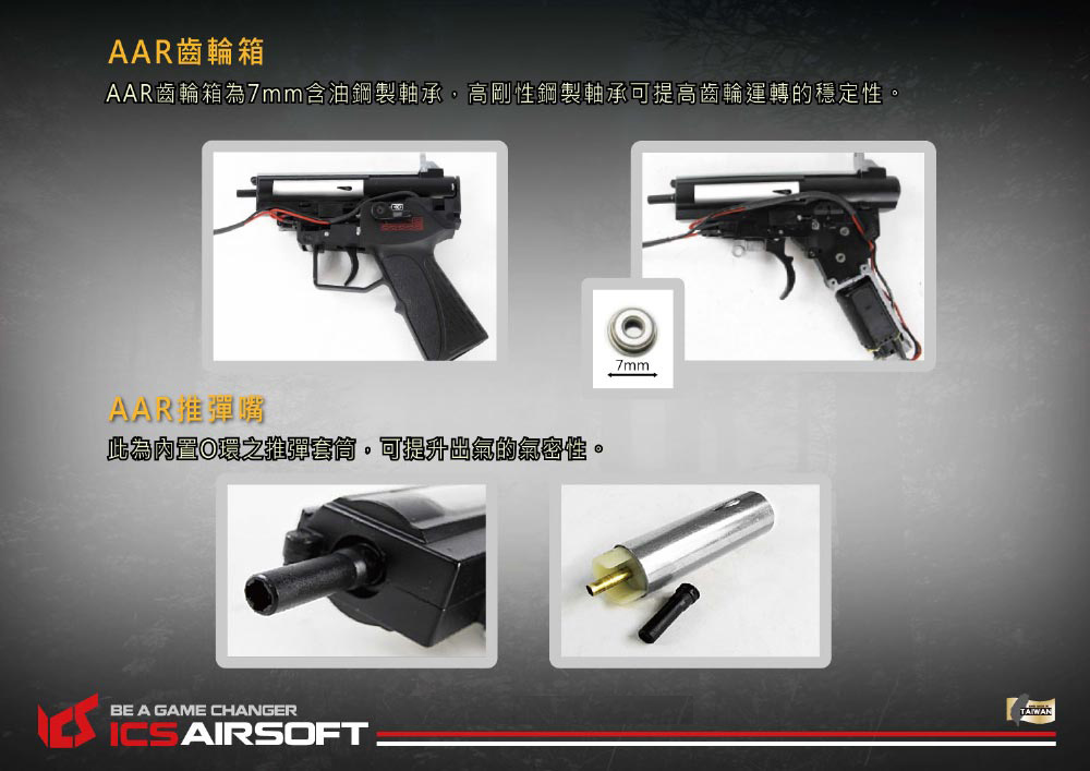 ICS(双色)电动步枪-AAR SFS狙击折叠托长枪-生存游戏电动枪图16