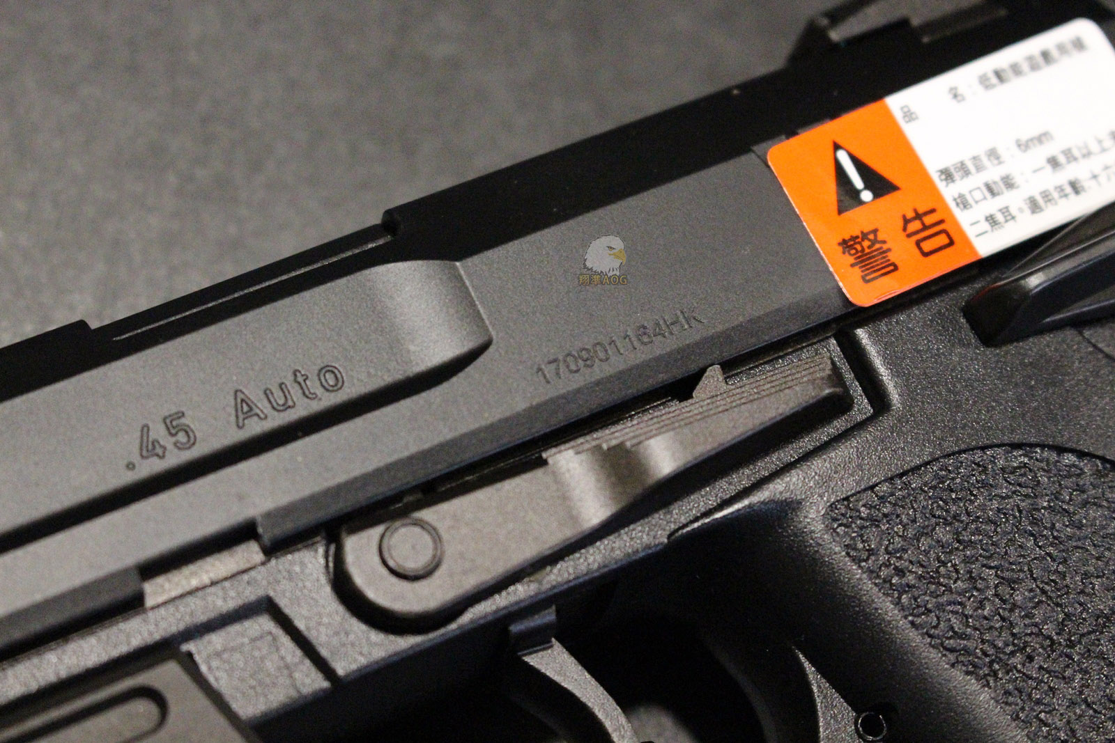 KWA HK USP.45瓦斯手枪-HK真枪授权刻字瓦斯手图4