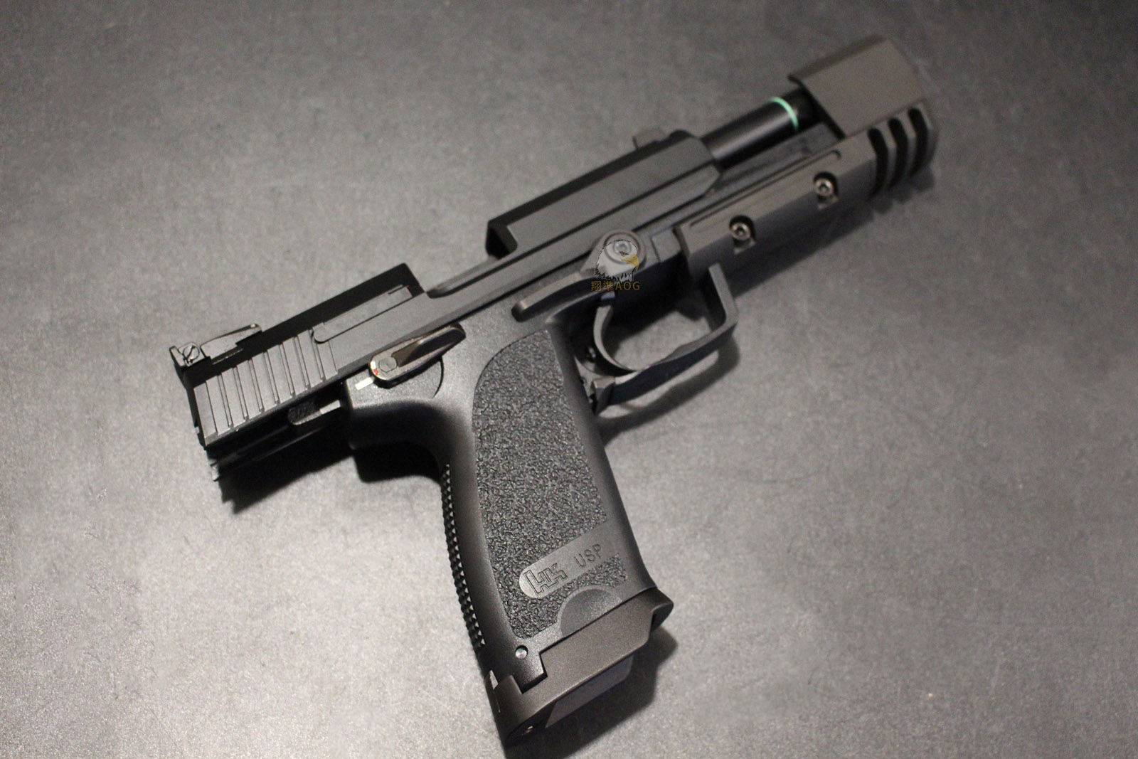 KWA HK USP.45瓦斯手枪-HK真枪授权刻字瓦斯手图5