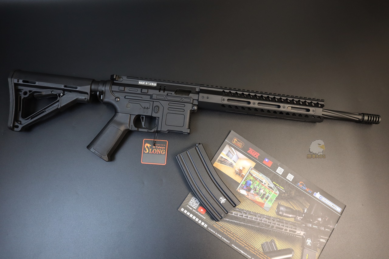 SLONG神龙电动枪-MK8 9.3 M-LOK M4电动枪-伸缩托长枪图5