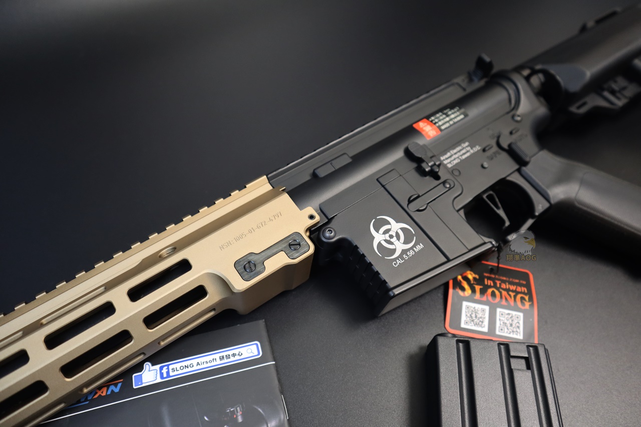 SLONG神龙电动枪-MK14 13.5 M-LOK M4电动枪-伸缩托电动长枪图4