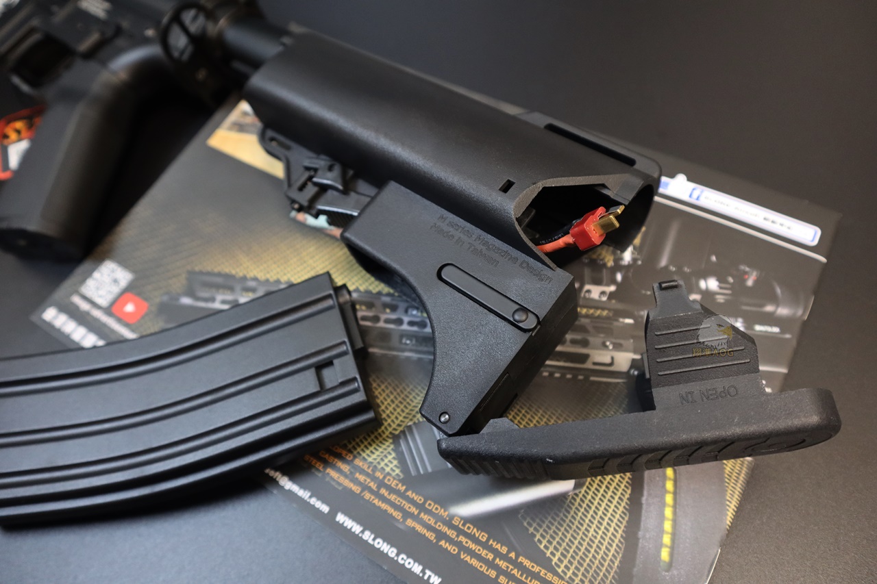 SLONG神龙电动枪-MK14 13.5 M-LOK M4电动枪-伸缩托电动长枪图5