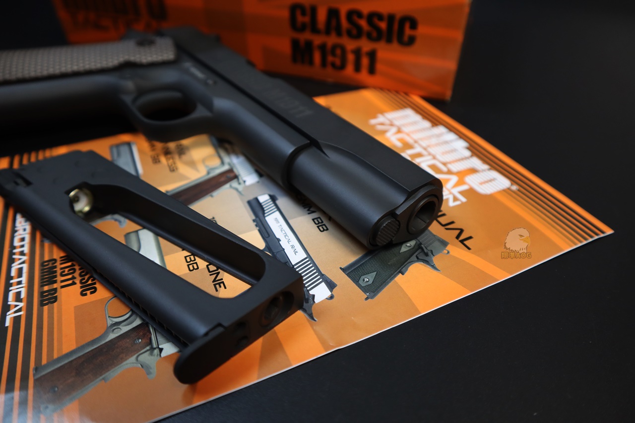 KWC MILBRO 1911黑CO2手枪-1911全金属小钢瓶手枪图3
