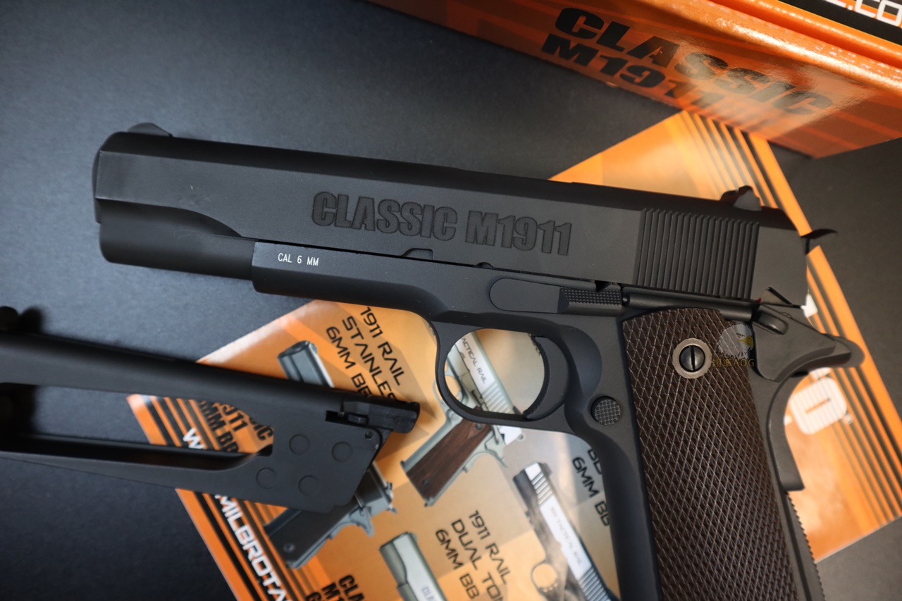 KWC MILBRO 1911黑CO2手枪-1911全金属小钢瓶手枪图4