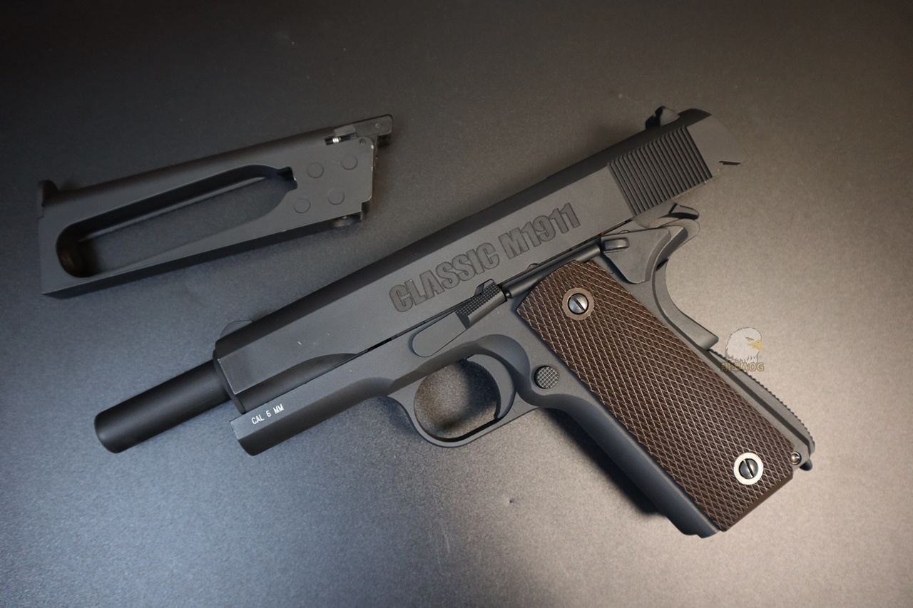 KWC MILBRO 1911黑CO2手枪-1911全金属小钢瓶手枪图5