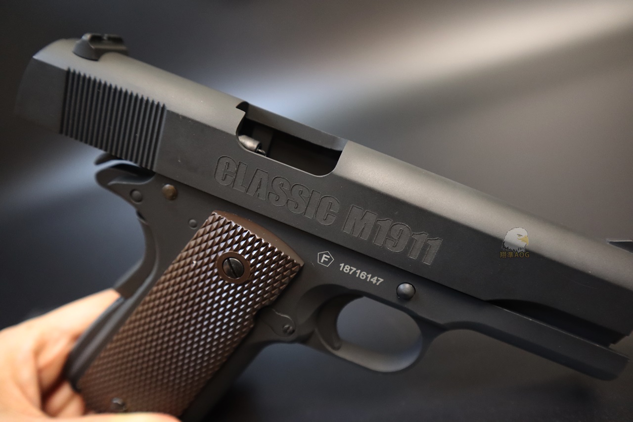 KWC MILBRO 1911黑CO2手枪-1911全金属小钢瓶手枪图6
