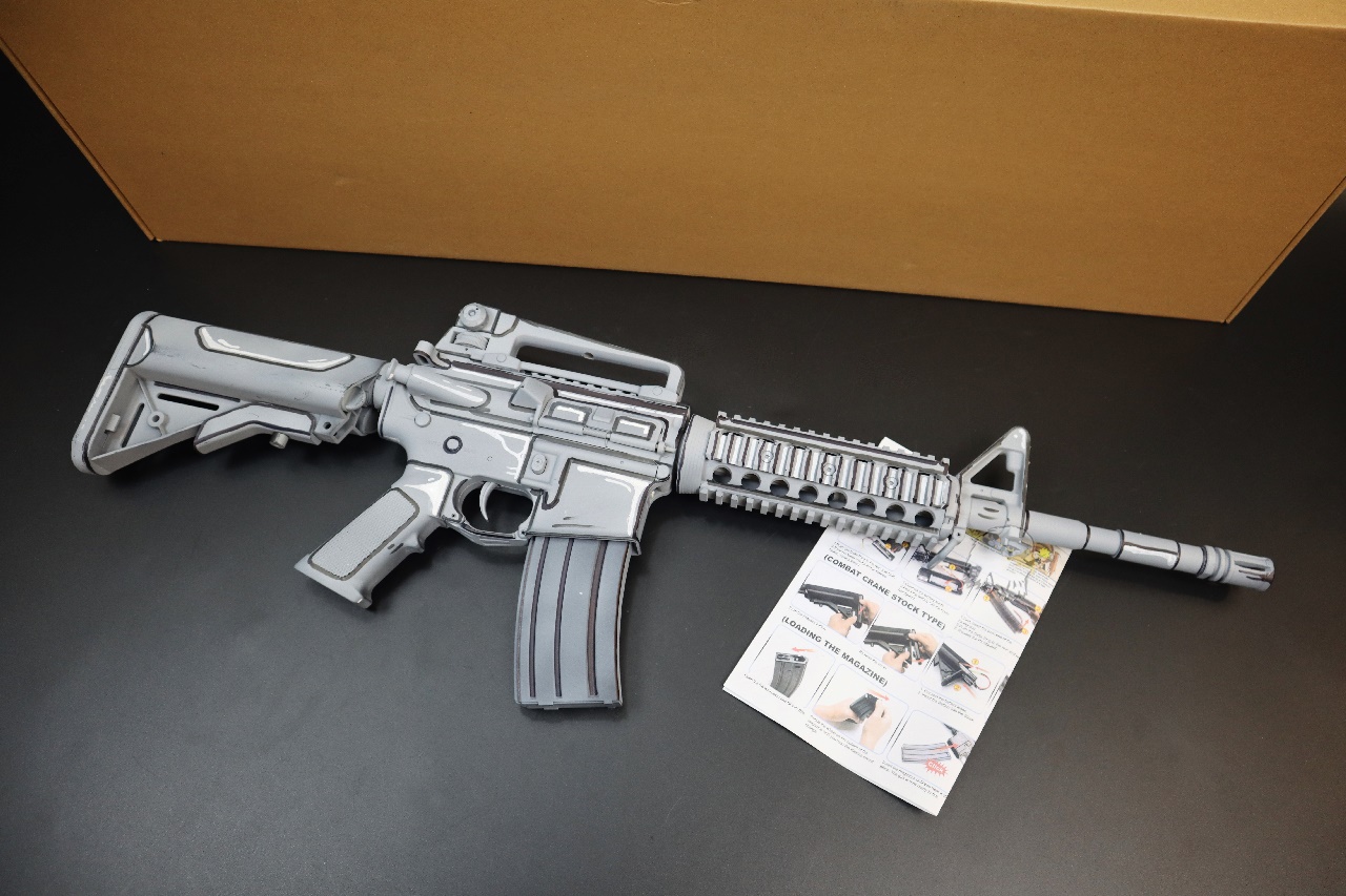 M4 RIS 2D动漫版BB枪-IGUN电动枪-M16AR18HK416电动步枪图2