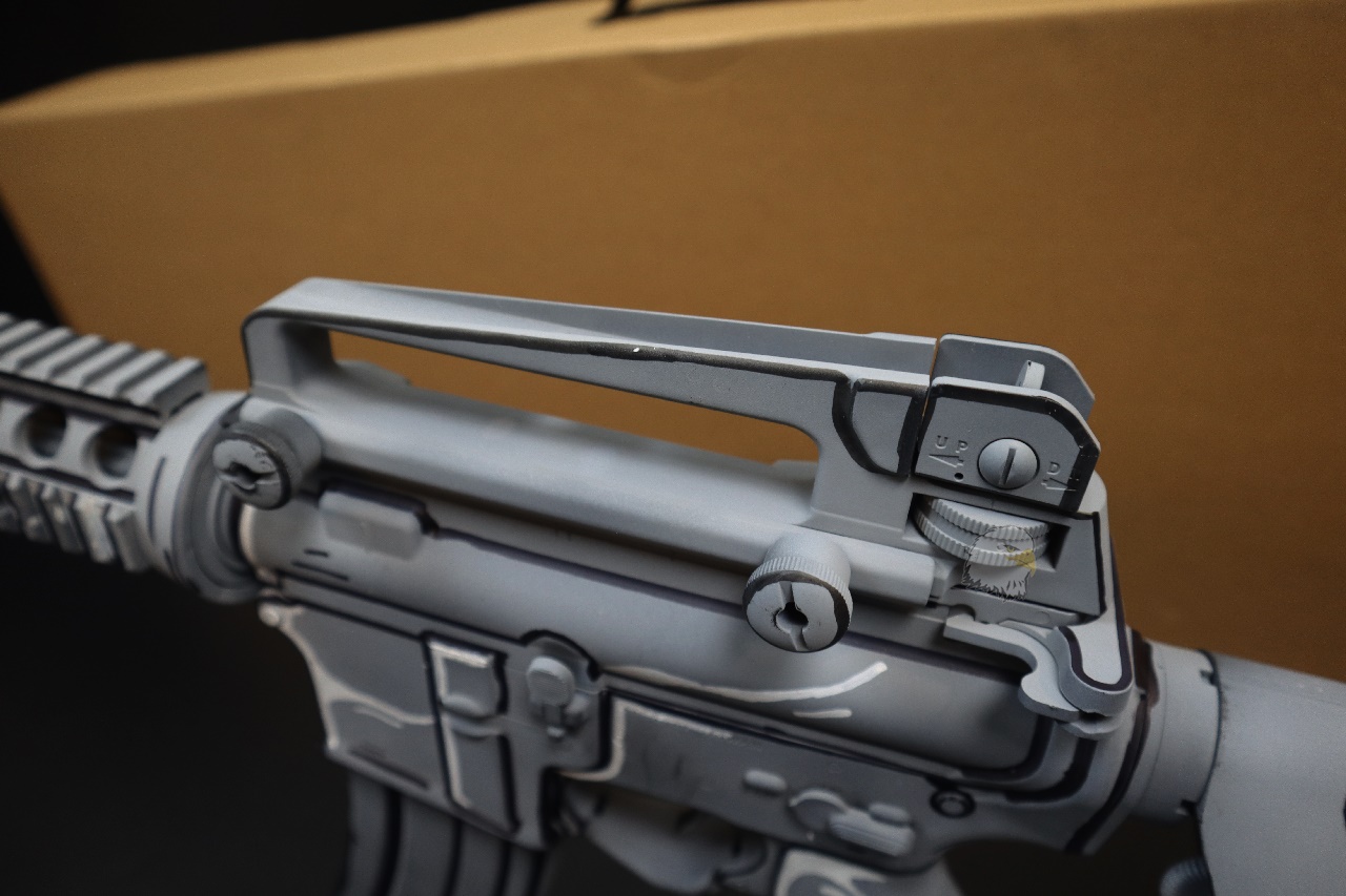 M4 RIS 2D动漫版BB枪-IGUN电动枪-M16AR18HK416电动步枪图5
