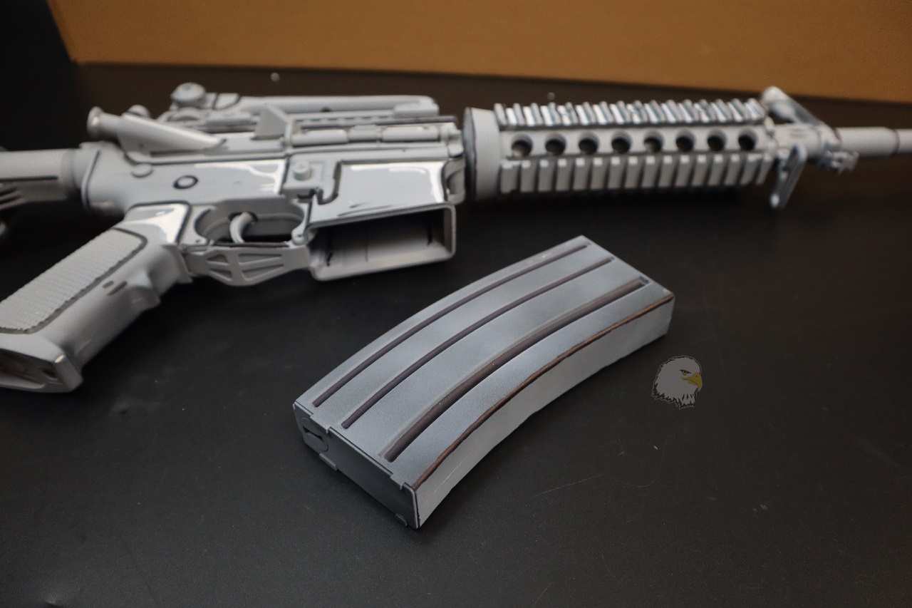 M4 RIS 2D动漫版BB枪-IGUN电动枪-M16AR18HK416电动步枪图9