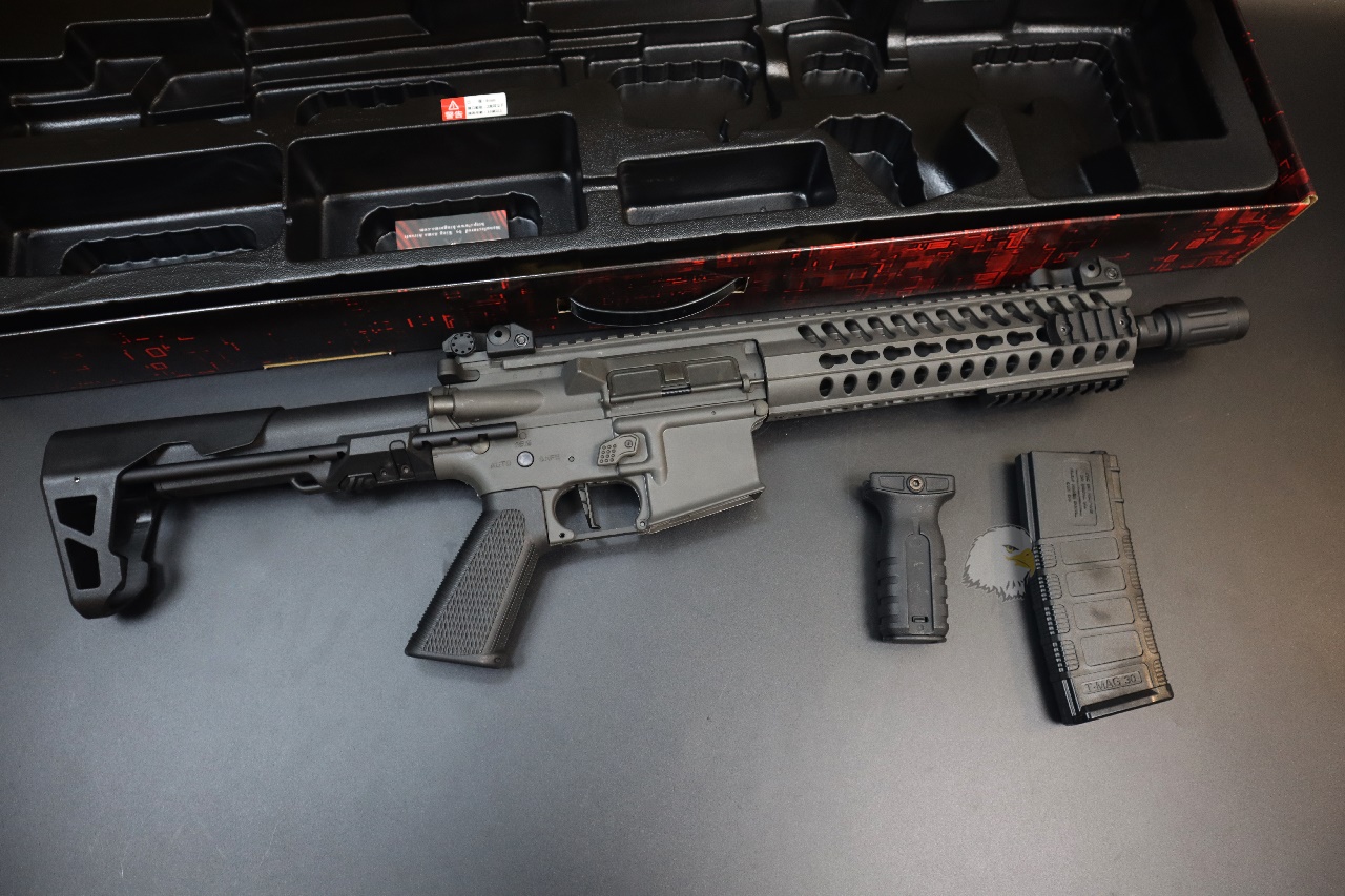 King Arms M4电动步枪-Keymod CQB电动枪-Ultra Grade II(灰)AEG电动枪图2