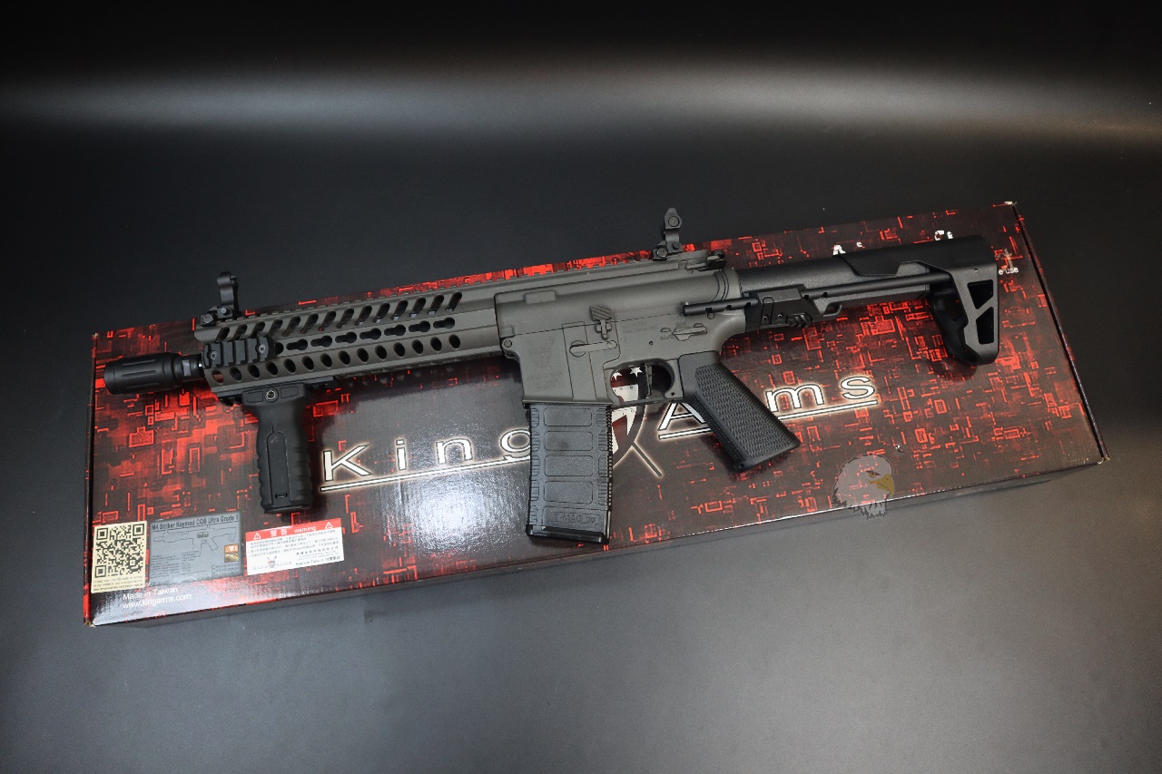 King Arms M4电动步枪-Keymod CQB电动枪-Ultra Grade II(灰)AEG电动枪图3
