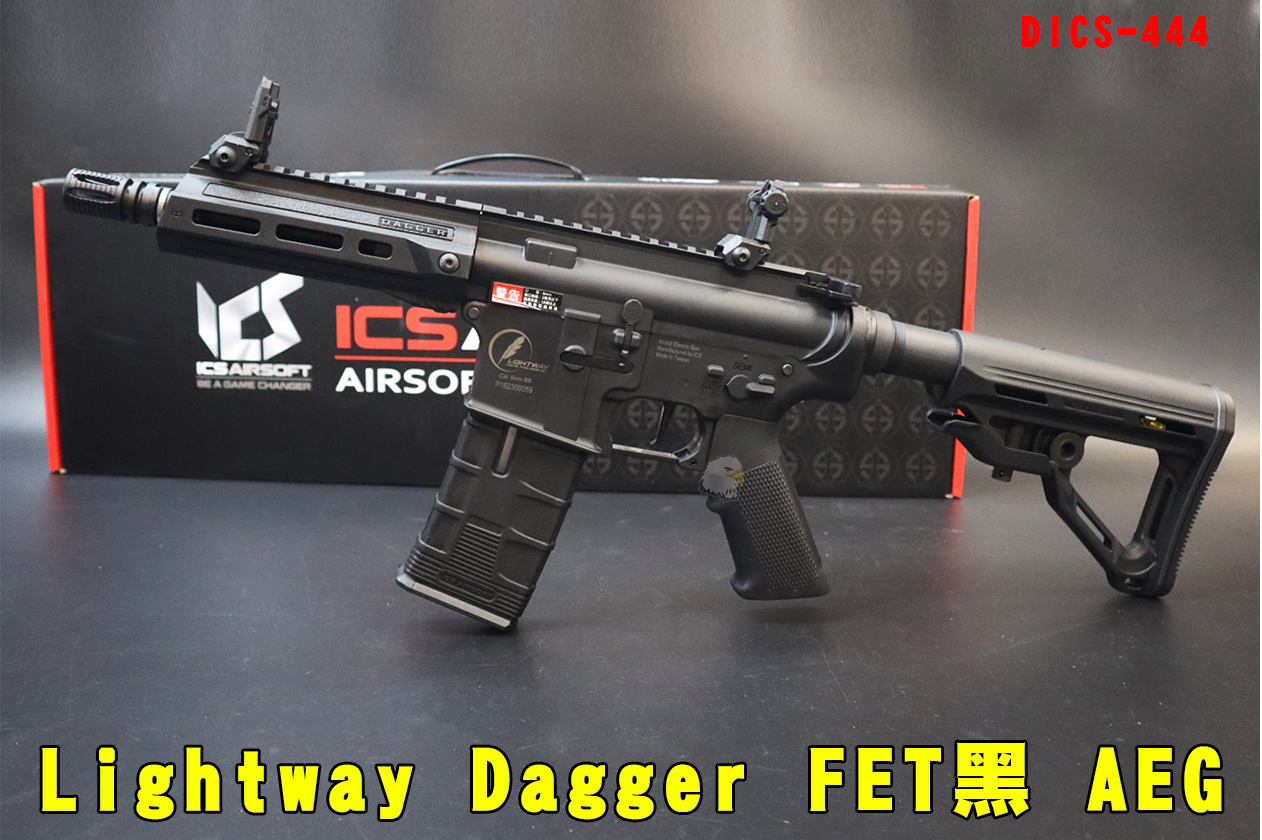 ICS黑色电动步枪-Lightway Dagger FET黑AEG电动枪图1