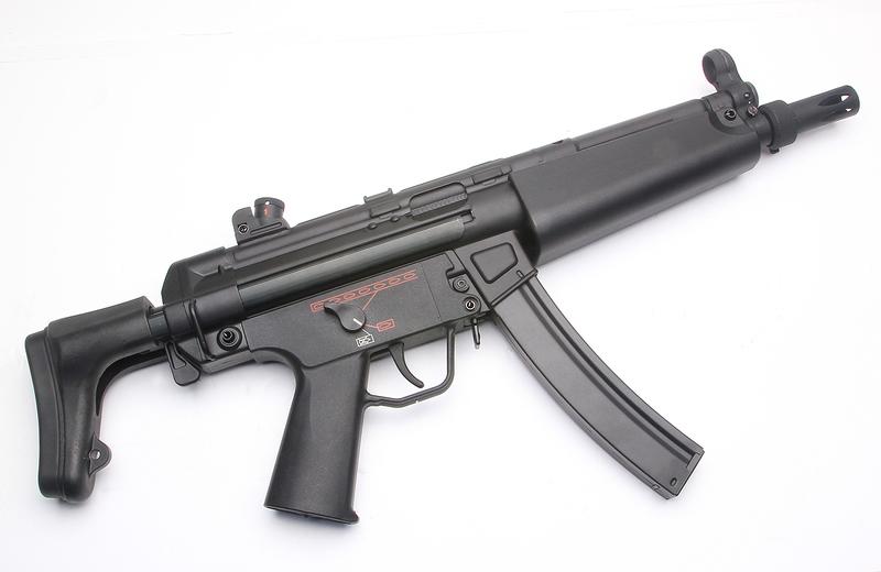 SRC MP5A5伸缩托电枪-SR5-A5电动枪-全钢制枪身冲锋枪图2