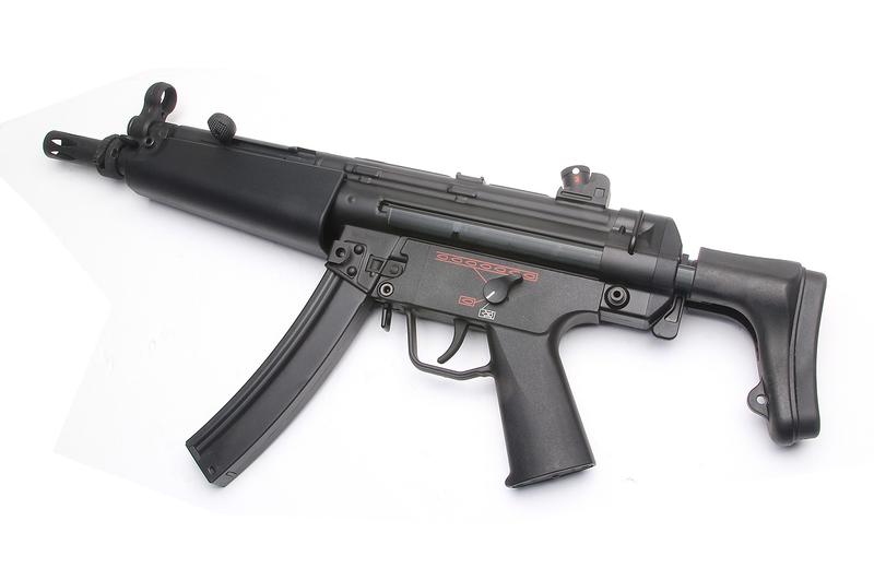 SRC MP5A5伸缩托电枪-SR5-A5电动枪-全钢制枪身冲锋枪图3