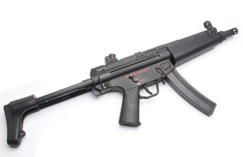 SRC MP5A5伸缩托电枪-SR5-A5电动枪-全钢制枪身冲锋枪图5
