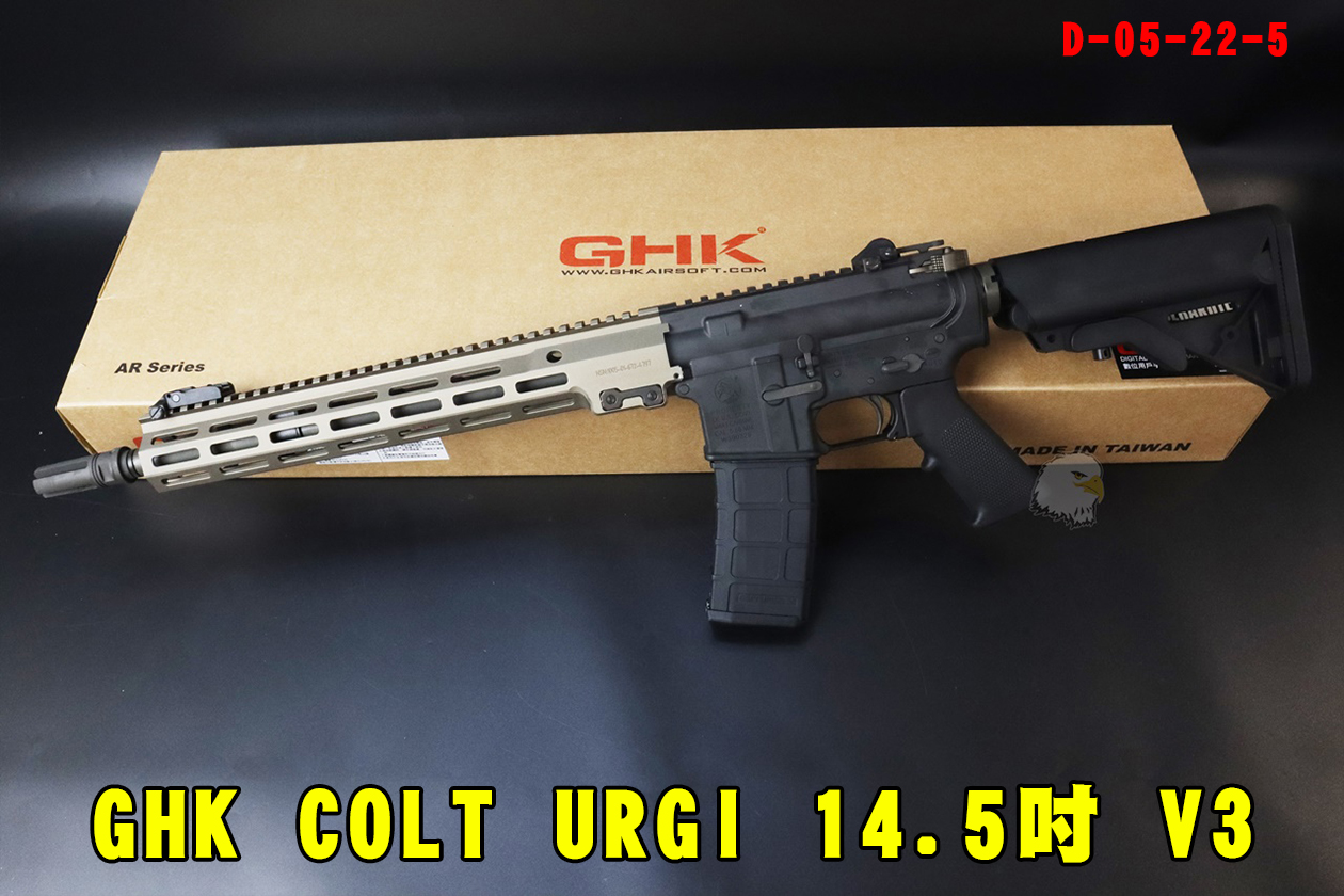 GHK授权刻字瓦斯步枪-COLT M4 MK16 URGI 14.5寸 V3瓦斯枪图1