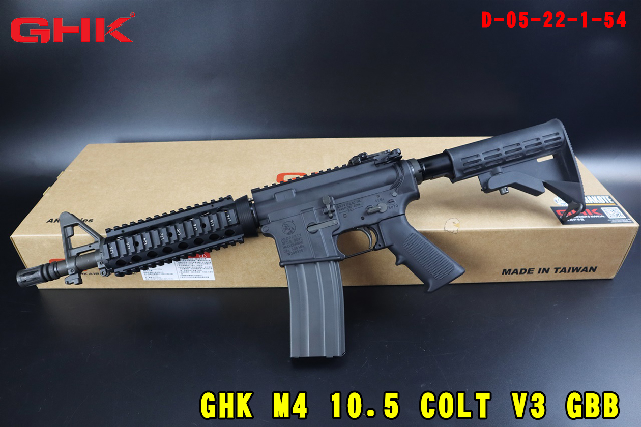 GHK-Colt瓦斯枪-M4 10.5 COLT V3GBB瓦斯枪-小马授权瓦斯步枪图1