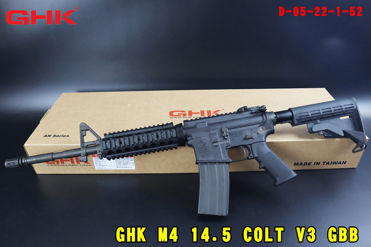 GHK瓦斯步枪-M4 14.5 COLT V3 GBB-Colt小马授权瓦斯步枪图1