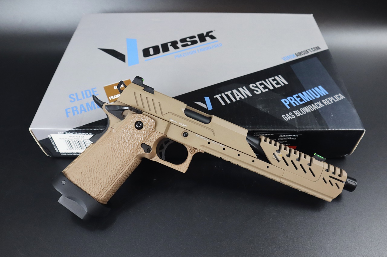 VORSK瓦斯手枪-Hi-Capa 7.0 TITAN(TAN)瓦斯枪图5