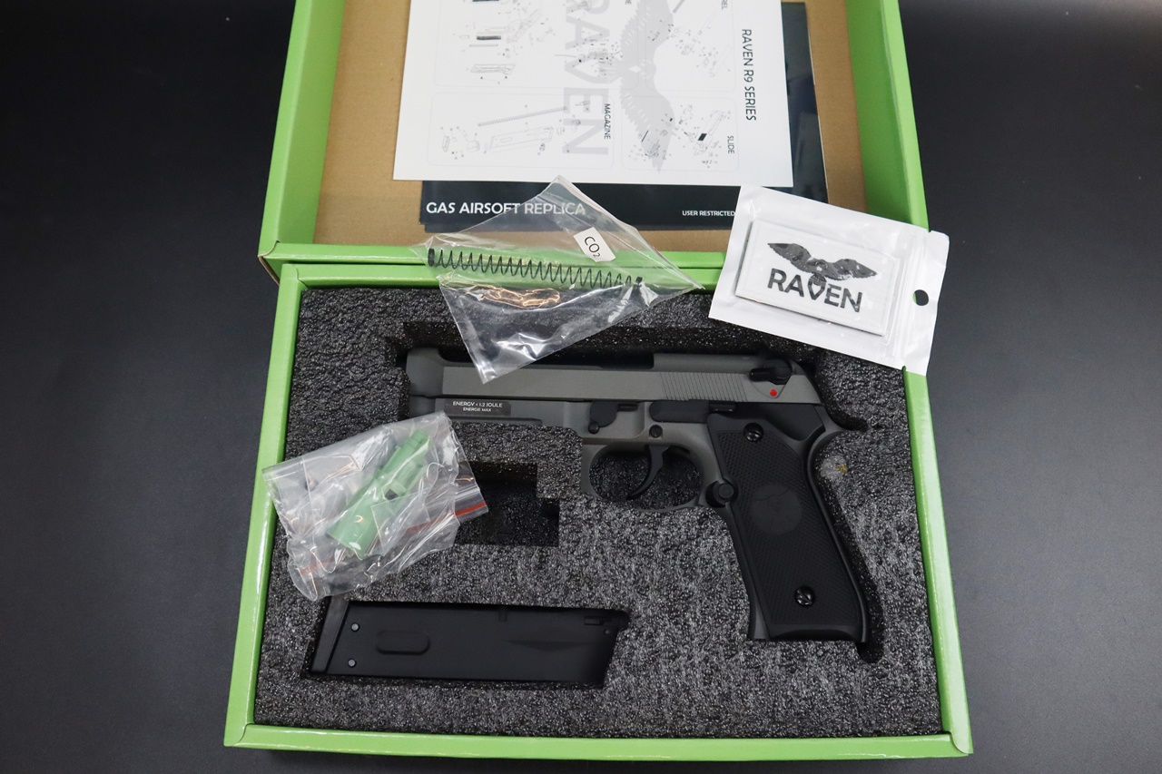 Raven R9全金属瓦斯手枪-M9A1 GBB瓦斯手枪-灰色VGPRGP-05-03 Grey图2