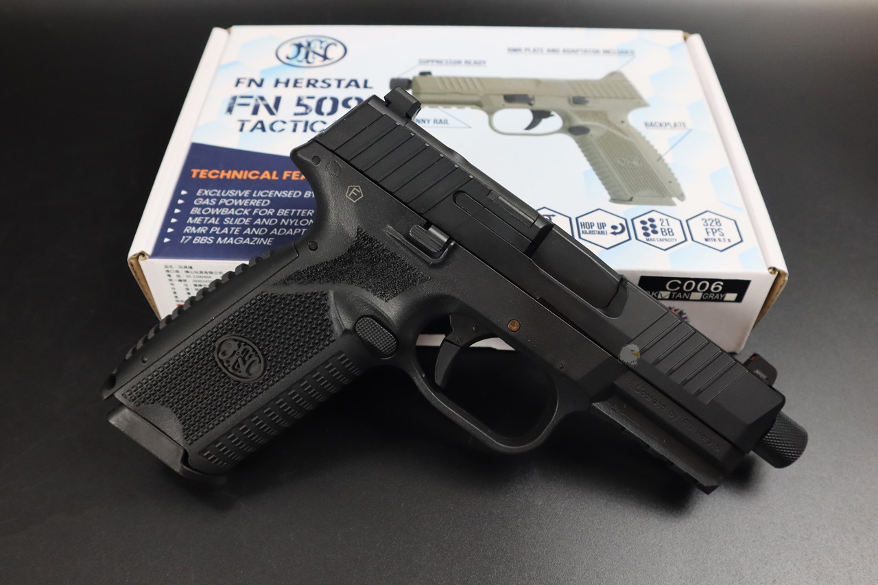 EMG CYBERGUN FN 509瓦斯手枪-双鹰授权刻字GBB瓦斯手枪图5