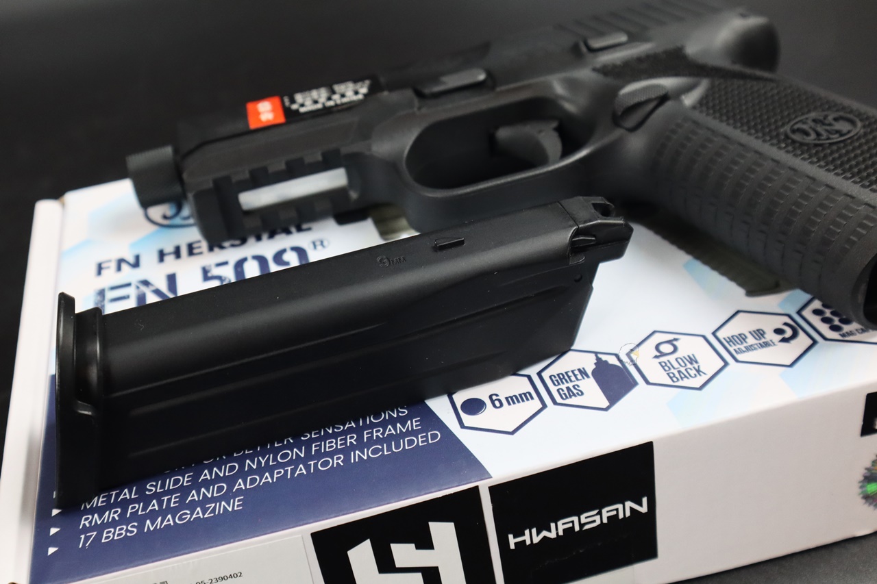 EMG CYBERGUN FN 509瓦斯手枪-双鹰授权刻字GBB瓦斯手枪图9