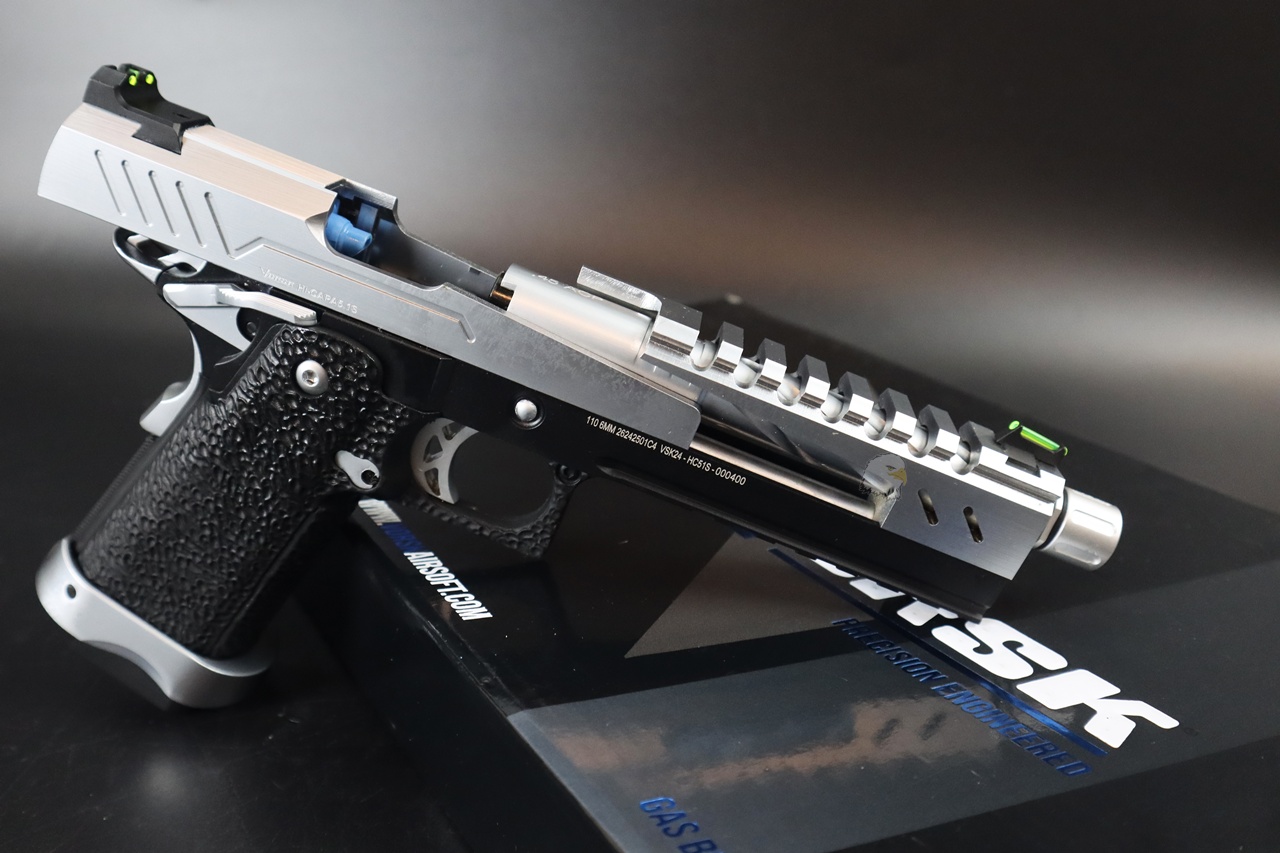 VORSK Hi-Capa 5.1S瓦斯手枪-Silver GBB 气动手枪-(黑.银)VGP-02-31瓦斯枪图6