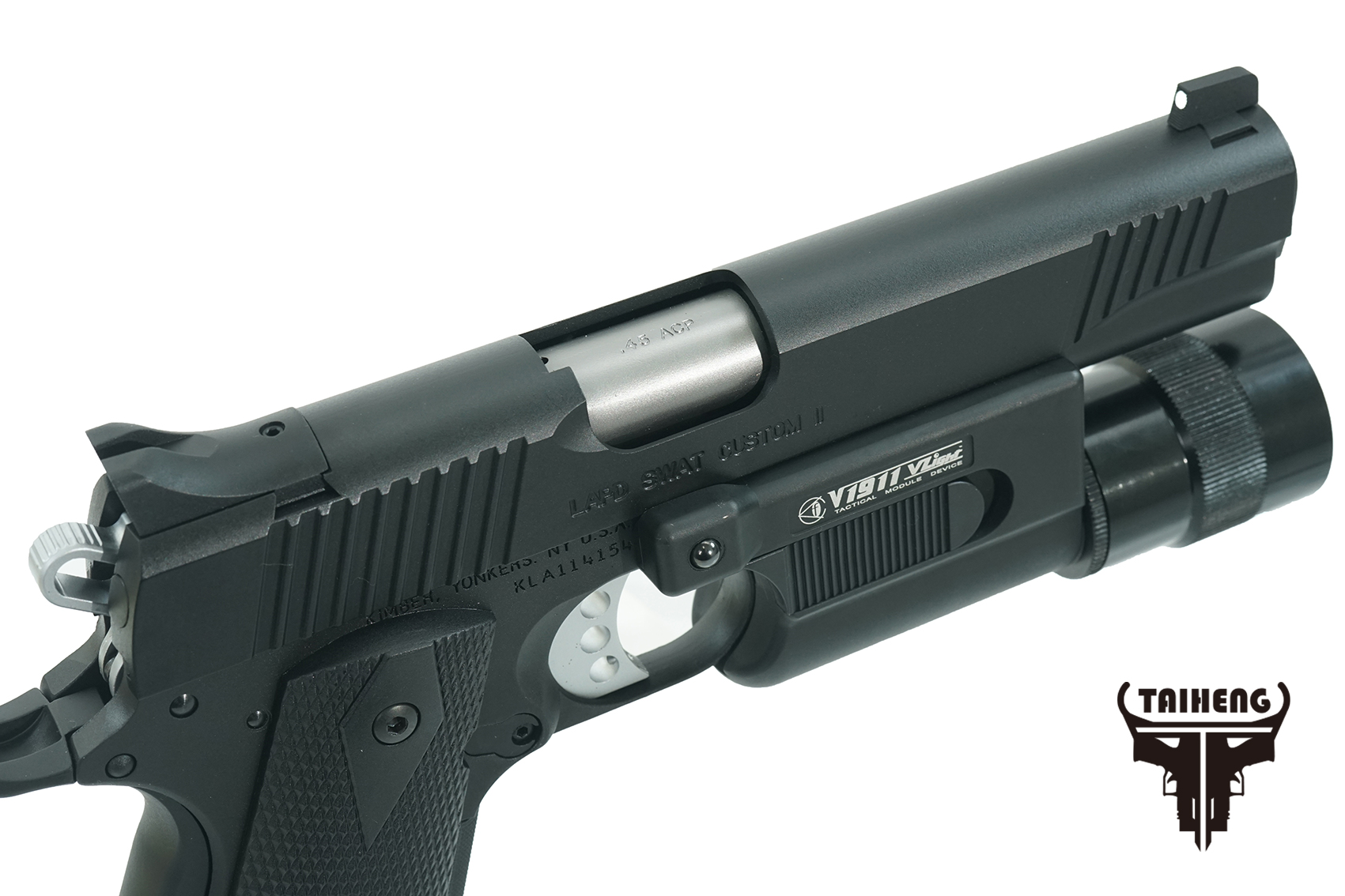 谜版Kimber 1911 LAPD SWA瓦斯枪-TCustom TLEII GBB VFC系统瓦斯枪图5