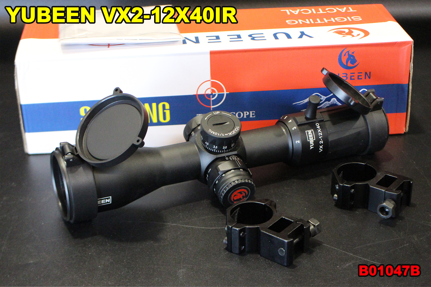 YUBEEN VX2-12X40IR狙击镜-步枪侧调焦防震倍镜图1