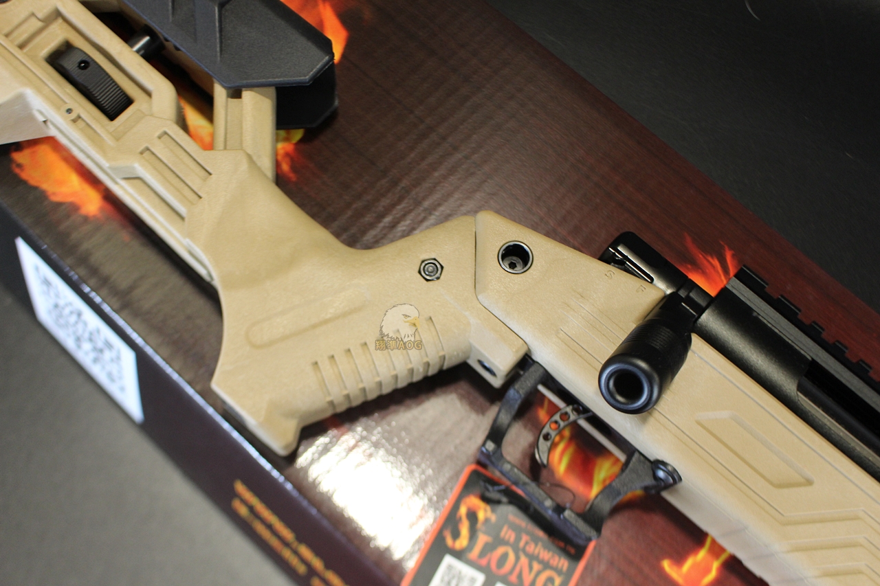 SLONG神龙(沙)短版战术手拉狙击枪-TSR-100 CQB TAN VSR空气狙击枪图3