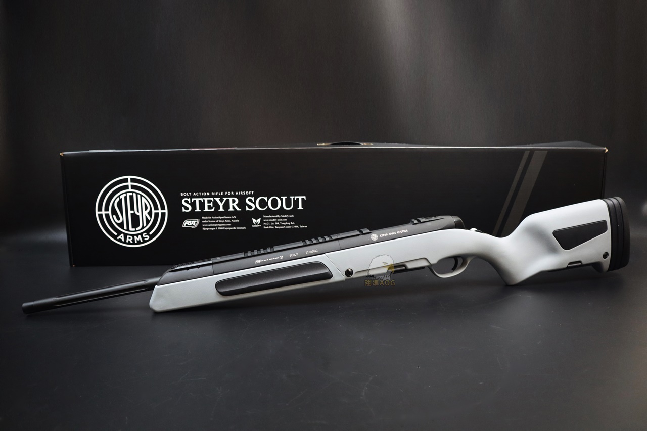 MODIFY摩帝手拉空气狙击枪-Steyr Scout灰MD6522斯泰尔斥候步枪图2