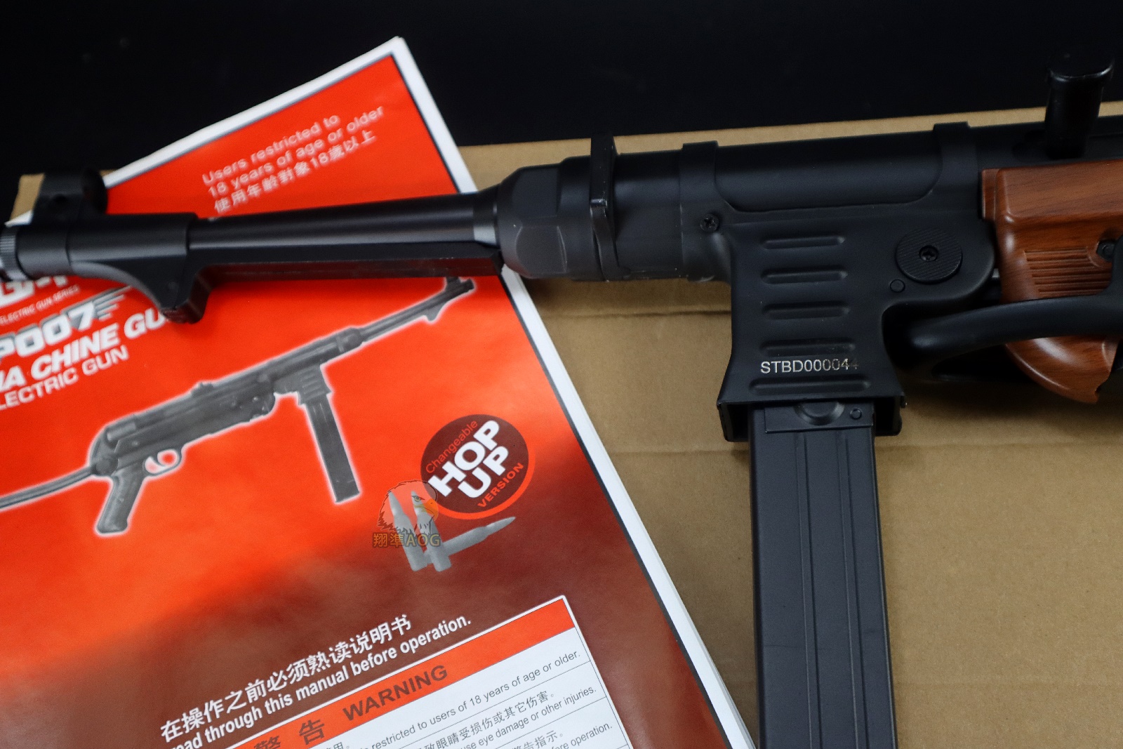 AGM MP40二战电动枪-Electric Airsoft SMG BK电动冲锋枪图3
