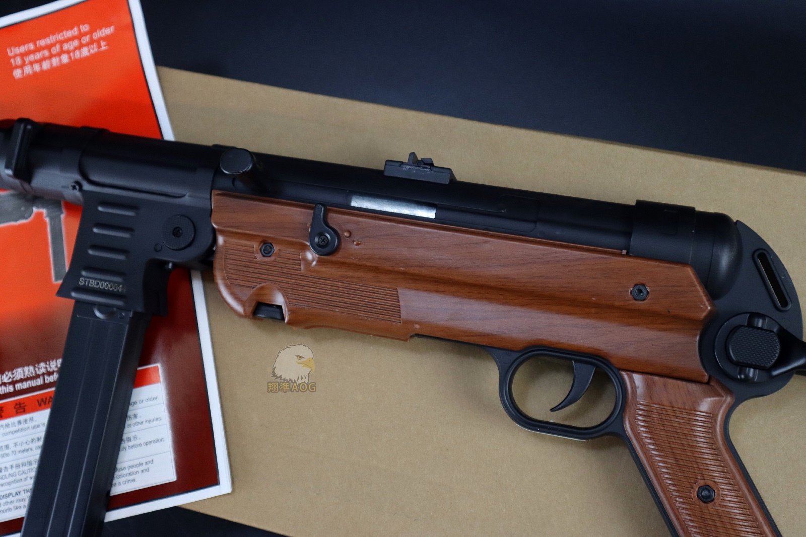 AGM MP40二战电动枪-Electric Airsoft SMG BK电动冲锋枪图9