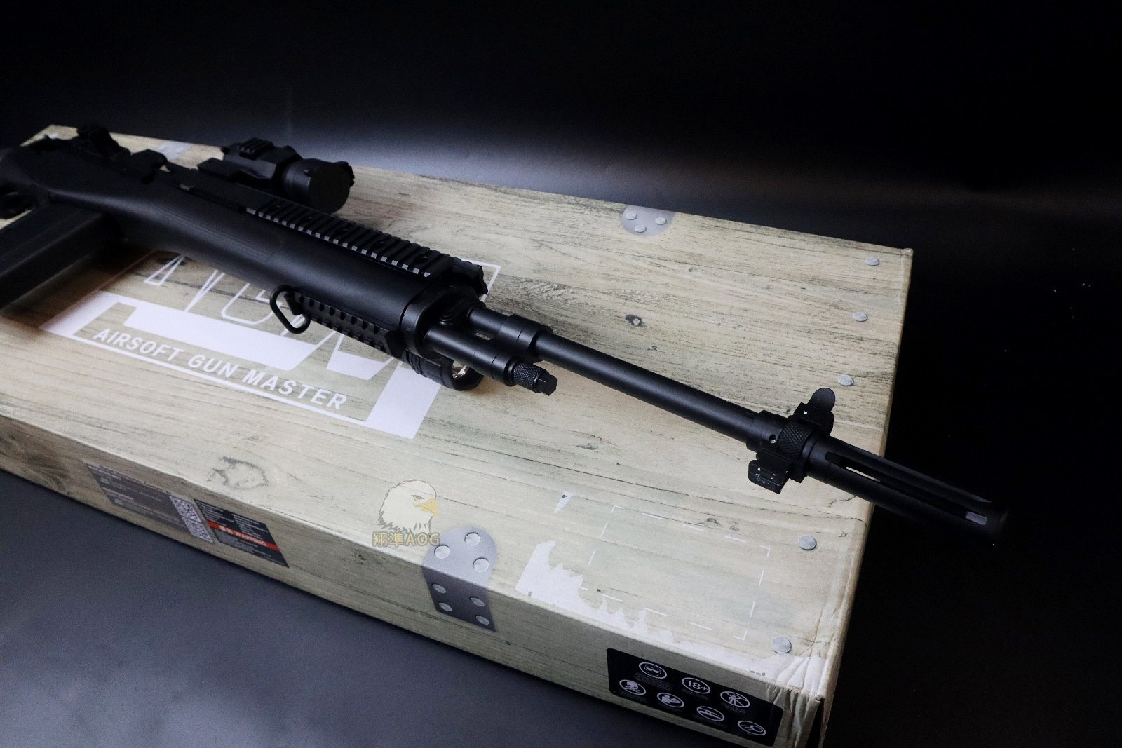 AGM M14(黑)弹簧空气枪-Spring Power Long BK图5