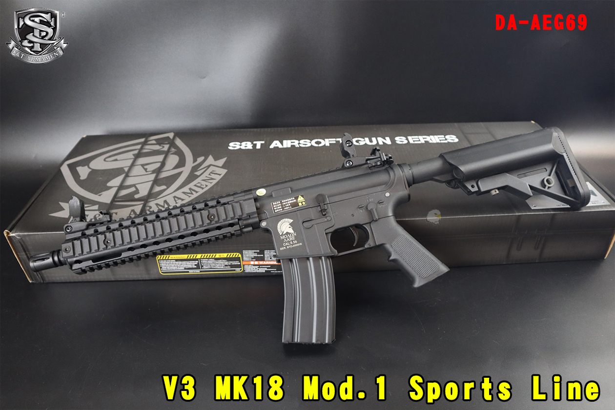 S&T V3 MK18电动步枪-AEG M4 G3(可升级)金属电动枪图1