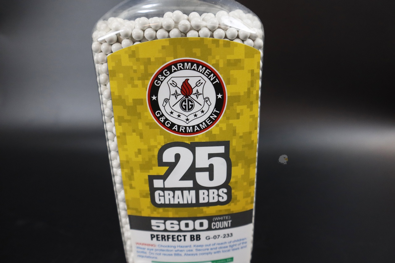 G&G 0.25 5600发6mm BB弹-G-07-233 1111ALA500 0.25克研磨弹图4