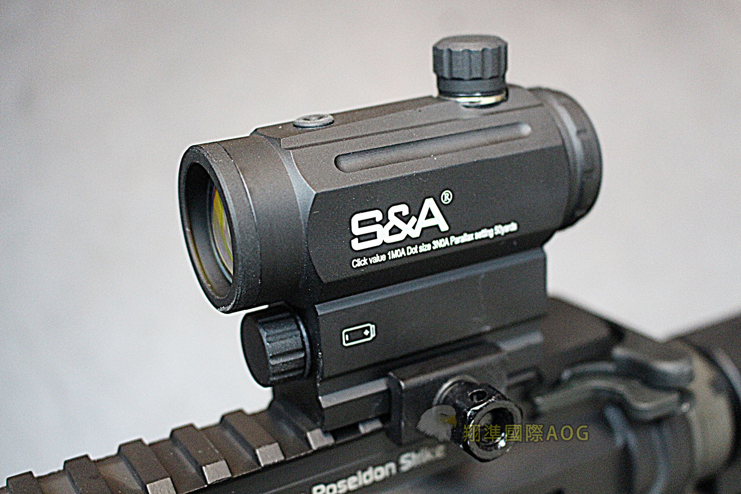 S&A T1高脚高耐震内红点-快调自锁金属内红点图1