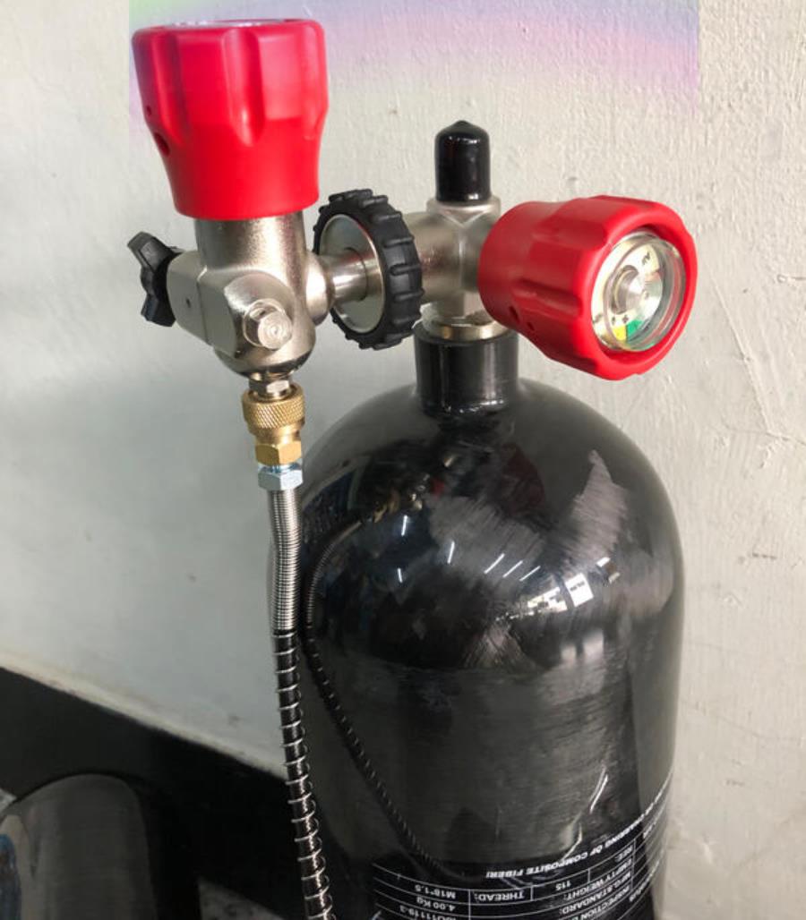 PCP高压气瓶 6.8L 30MPA 碳纤维高压气瓶-便携高压瓶图2