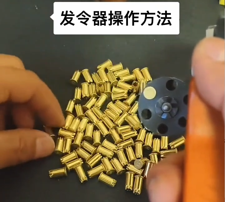 军品商城-6连发左轮发令枪 发令器操作视频