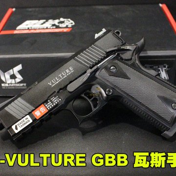 ICS全金属瓦斯手枪 BLE-VULTURE GBB后座力瓦斯手枪 仿真拆卸瓦斯枪
