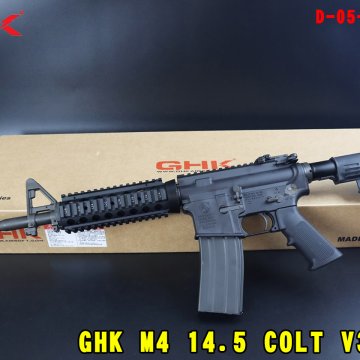 GHK瓦斯步枪 M4 14.5 COLT V3 GBB Colt小马授权瓦斯步枪 D-05-22-1-52