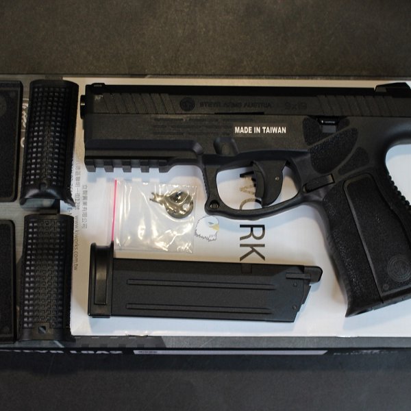 KJ ASG STEYR L9A2瓦斯手枪 生存游戏瓦斯枪 可替换滑套CO2手枪 D-05-2081