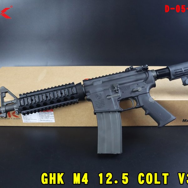 GHK M4-12.5-COLT-V3 GBB瓦斯枪 Colt小马授权瓦斯步枪 D-05-22-1-53