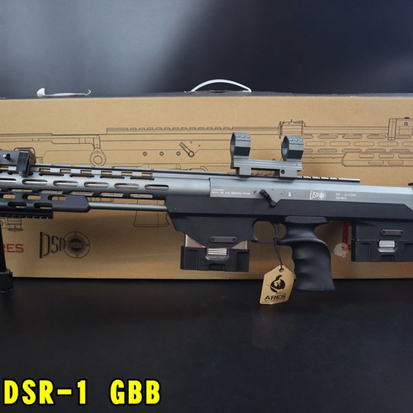 ARES DSR-1 GBB瓦斯狙击枪 CNC全金属瓦斯狙击枪-双弹匣版