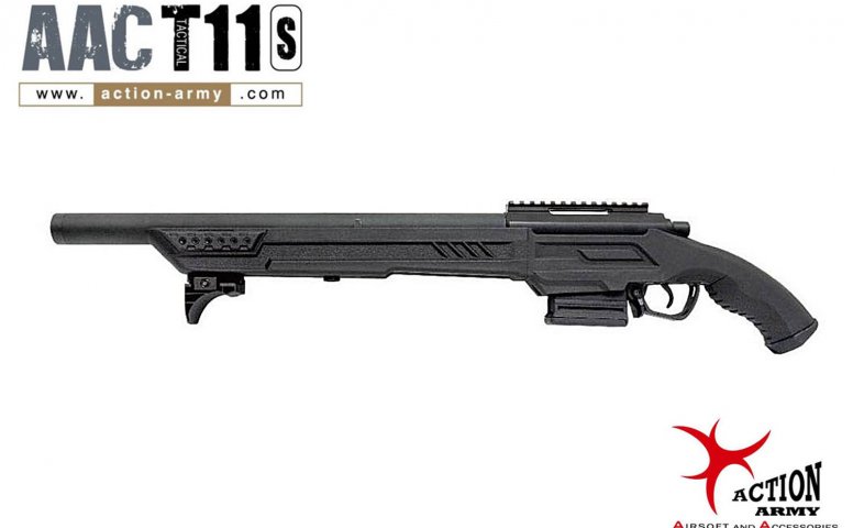 AAC T11S(黑)短版狙击枪 Sniper Rifle手拉狙击枪 生存游戏狙击枪 D-09-04