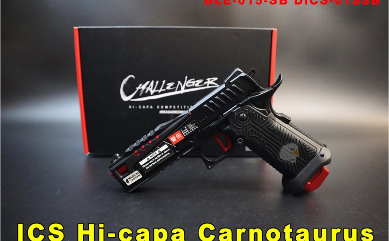 ICS HI-CAPA Carnotaurus黑瓦斯枪 DICS-01SSB瓦斯手枪 BLE-015-SB GBB瓦斯短枪