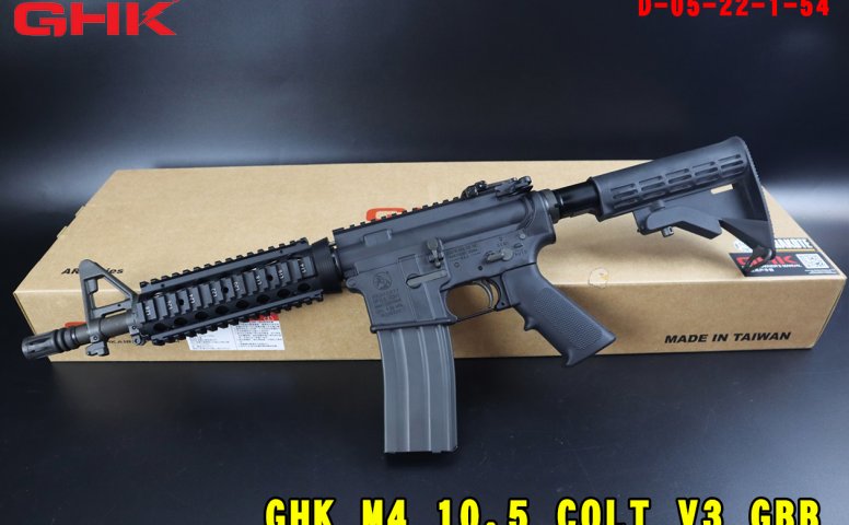 GHK-Colt瓦斯枪 M4 10.5 COLT V3GBB瓦斯枪 小马授权瓦斯步枪 D-05-22-1-54