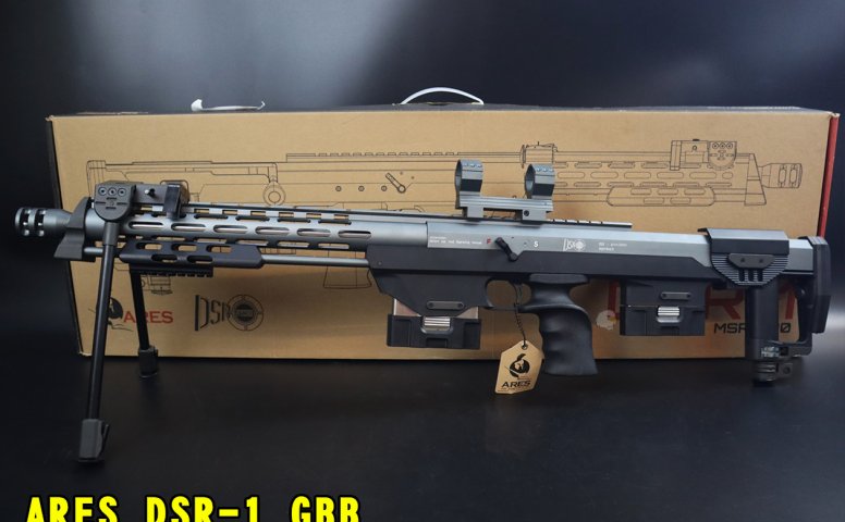 ARES DSR-1 GBB瓦斯狙击枪 CNC全金属瓦斯狙击枪-双弹匣版