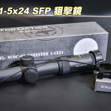 Vector Optics红光11段瞄具 维特1-5×24 SFP狙击镜 生存游戏瞄具 B03020ZF