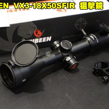 YUBEEN VX3-18X50SFIR狙击镜 步枪防震侧调焦倍镜 B01053